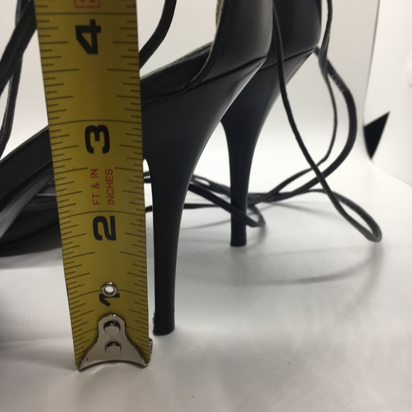 BCBGirls Black Peeptoe Heels - Picture 6 of 7